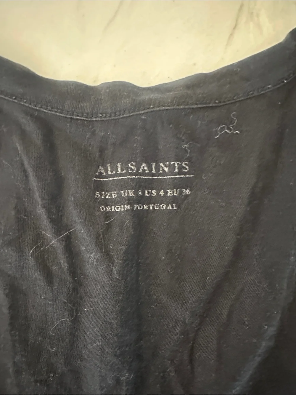 All Saints Black Tank Top with Gray Athletic Shorts Set